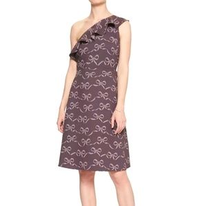Banana Republic Factory Dresses - Banana Republic One Shoulder Bow Print Dress Banana Republic Factory Dresses - Banana Republic One Shoulder Bow Print Dress